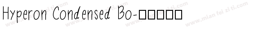Hyperon Condensed Bo字体转换